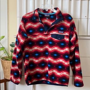 Patagonia colorful fleece pullover